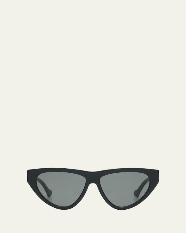 Flat-Top Acetate Cat-Eye Sunglasses